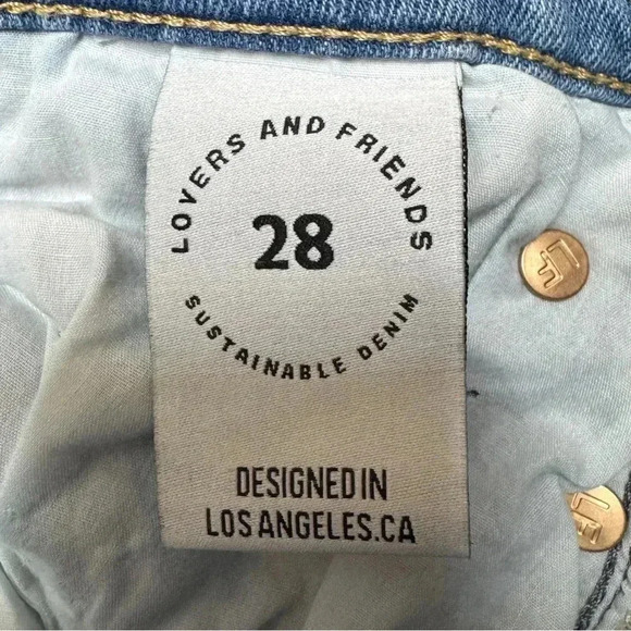 {Lovers + Friends} "Ricky Low Rise Skinny in Harper" Slim Stretch Denim Jeans - Picture 7 of 9